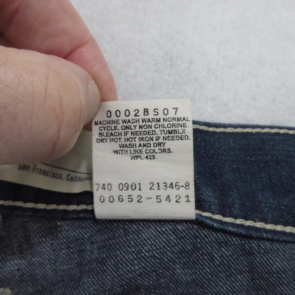 Levi's Men's Jeans W36 L32 Straight Dark Wash Blue